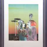 Wunderlich, Paul (1927 Eberswalde-2010 Saint-Pierre-de-Vassols, Kanton Mormoiron, Provence) "Guten Morgen", Farblithografie, 64x50 cm, im Passepartout hinter Glas, Rahmen - photo 1