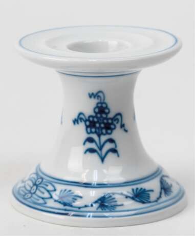 Meissen-Leuchter, 1-flammig, Zwiebelmuster, 1. Wahl, H. 6,5 cm - photo 1