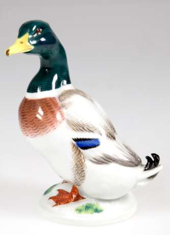Meissen-Figur "Entenerpel", Entwurf Erich Oehme 1949, polychrom bemalt, 1. Wahl, H. 14 cm - photo 1