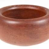Schale aus Teakholz, rund, Dänemark, 1960/70er Jahre, H. 12 cm, Dm. 24 cm - Foto 1
