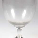 Berliner Weiße-Glas, Scheibenfuß mit ausgekugeltem Abriß, H. 17 cm - photo 1