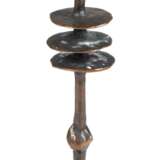Bronze-Kerzenleuchter, 1-kerzig, Entwurf Karl Ulrich Meyring, Postmoderne, H. 27 cm - Foto 1