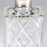 Whisky-Karaffe, Kristallglas mit Silber-Montur, J.B. Chattaly & Sons, Birmingham 1973, eingeschliffener Stopfen, 24,5x10x10 cm - photo 1