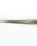 Изделия из металла. Jugendstil-Kelle, WMF, versilbert, Griff mit Ornamentrelief, L. 36 cm