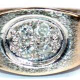 Brillant-Ring, 585er WG, ausgefaßt mit 4 Brillanten von zus. ca. 0,06 ct., Ges.-Gew. 2,89 g, RG 49 - фото 1