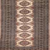 Teppich, beige/braun ornamental gemustert, Ecke defekt, Reinigung empfohlen, 155x97 cm - Foto 1
