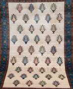 Catalogue des produits. Gabbeh, Iran, hellgrundig mit ornamentalem Rand, blaugrundiger Rand, 188x170 cm