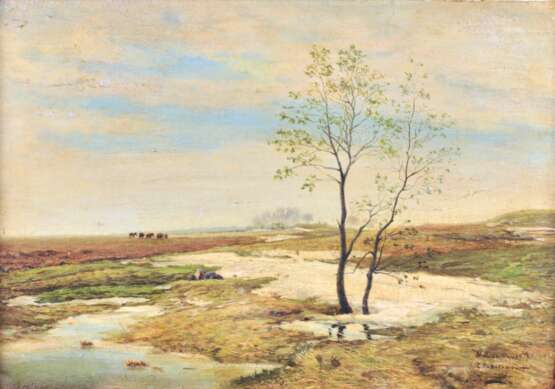 Peinture Printemps. I. Pokhitonov. oil on panel realism 19th century - Foto 4
