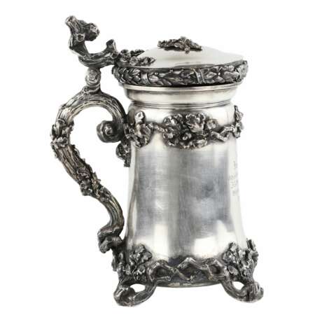 Une impressionnante coupe &agrave; bi&egrave;re en argent &agrave; motif de branches de ch&ecirc;ne milieu du 19e si&egrave;cle. Berlin. Silver gilding Eclecticism Mid-19th century - photo 3