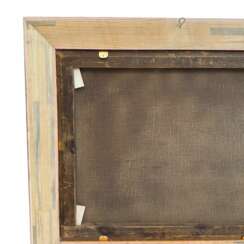 Venetian Sunset &ndash; Oil Painting in Carved Giltwood Frame, 19th Century