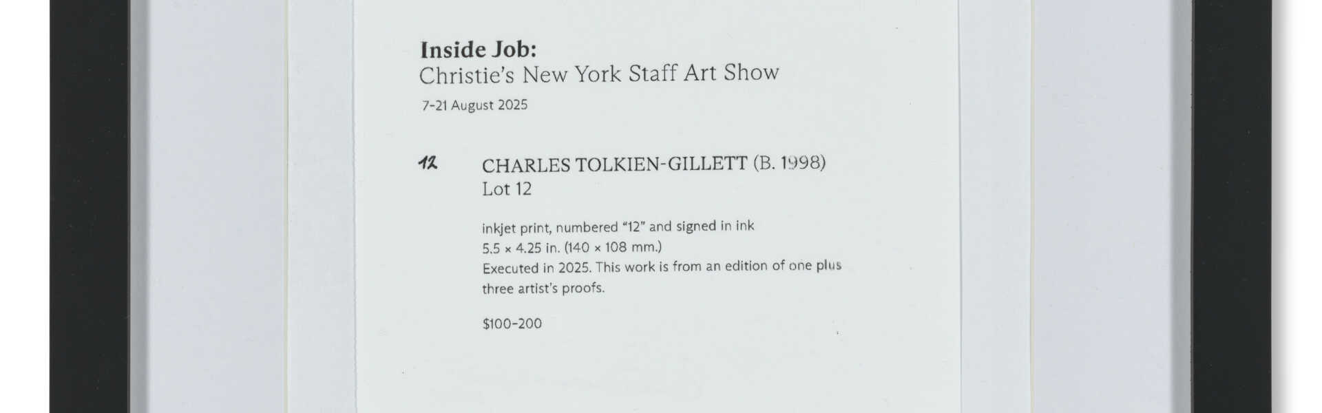 CHARLES TOLKIEN-GILLETT