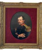 Übersicht. Portrait of an officer, signed Willem Geets, oil on canvas, 1867, 19th century