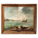 Large Marine Oil-on-Canvas Breton Fisherman in Original Frame 19th Century 19th century - Foto 1