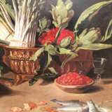 Large Still Life with Fish Oil-on-Canvas in Gilded Frame 152cm x 112cm Other style 19th century - Foto 2
