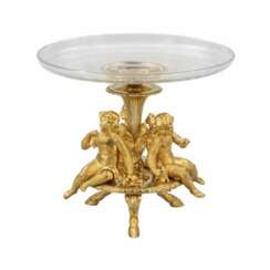 Vase &agrave; fruits depoque Napoleon III, ES CALIER DE CRISTAL PARIS.
