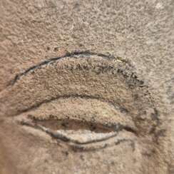 Shakyamuni Buddha head in sandstone, Thailand, Ayutthaya, 17th century