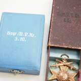 Bayern: Militär-Verdienstkreuz, 3. Form (1913-1918), 3. Klasse mit Krone und Schwertern / mit Schwertern, im Etui. - Foto 2