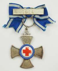 Bayern: Verdienstkreuz für freiwillige Krankenpflege, mit der Spange 1914.