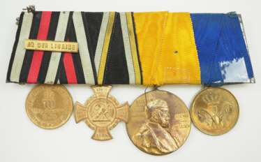 Braunschweig: Ordenschnalle eines Veteranen des deutsch-französischen Krieges des Infanterie-Regiment Nr. 92.
