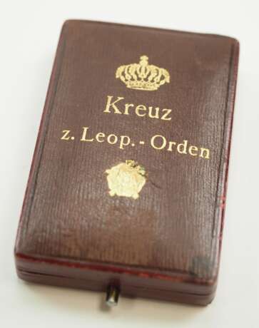 Lippe-Detmold: Leopold-Orden, Kreuz, im Etui. - Foto 2