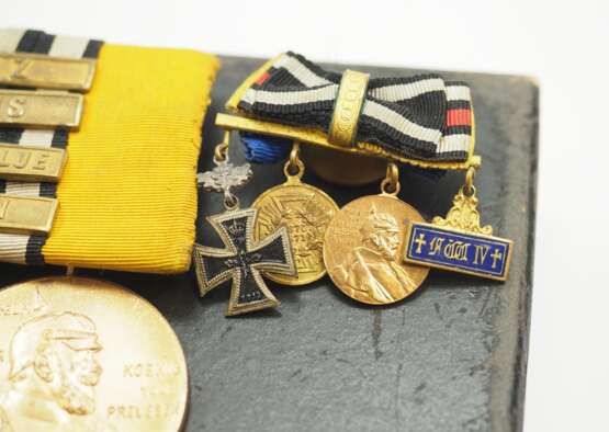 Preussen: Große Ordenschnalle und Miniaturen eines Veteranen des deutsch-französischen Krieges 1870/71. - Foto 3