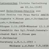 Preussen: Nachlass der Frau Marie Amalie Auguste v.E. gen. v.R., Gemahlin des Königlich Preussischen Generaloberst v.E. gen. v.R. - photo 8