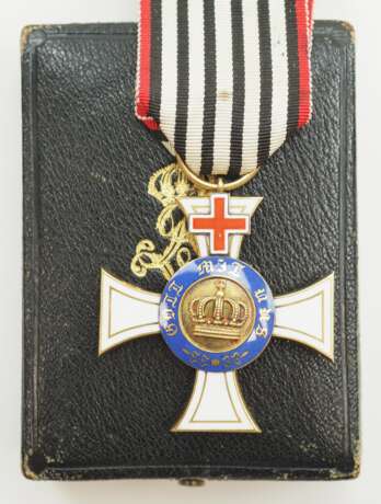 Preussen: Kronen-Orden, 3. Modell (1871-1918), 3. Klasse, mit Genfer Kreuz, im Etui. - Foto 1
