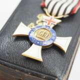 Preussen: Kronen-Orden, 3. Modell (1871-1918), 3. Klasse, mit Genfer Kreuz, im Etui. - Foto 2