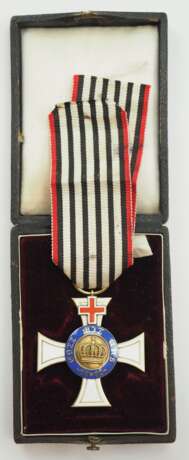Preussen: Kronen-Orden, 3. Modell (1871-1918), 3. Klasse, mit Genfer Kreuz, im Etui. - Foto 5