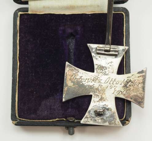 Preussen: Eisernes Kreuz, 1914, 1. Klasse, im Etui - graviert Unteroffizier Infanterie-Regiment 147. - Foto 2