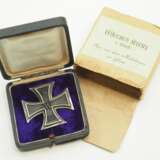 Preussen: Eisernes Kreuz, 1914, 1. Klasse, im Etui mit Überkarton - S-W. - фото 1