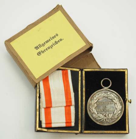 Preussen: Allgemeines Ehrenzeichen, 2. Klasse, im Etui mit Überkarton. - photo 1