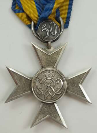 Preussen: Silbernes Verdienstkreuz, mit Jubiläumszahl "50". - фото 1