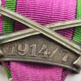Sachsen Coburg Gotha: Sachsen Ernestinischer Hausorden, Carl Eduard, Silberne Medaille, mit Schwerter- und Datumsspange 1914/7. - photo 2