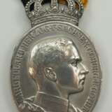 Sachsen Coburg Gotha: Ovale silberne Herzog Carl Eduard-Medaille. - photo 1