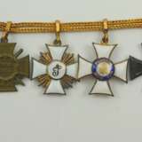Württemberg: Miniaturenkette eines Frontoffiziers mit 4 Auszeichnungen. - photo 1