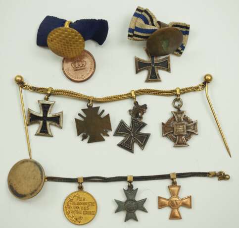 Deutsches Reich: Miniaturenkette / Knopflochdekoration - 4 Exemplare. - photo 2