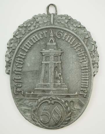 Kriegerverein: Reichskriegerbund Kyffhäuser, Fahnenmedaille zum 50jährigen Bestehen des Vereins. - photo 1