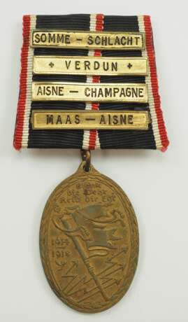 Kriegerverein: Reichskriegerbund Kyffhäuser, Ehrenmedaille des Weltkrieges, mit 4 Gefechtsspangen. - photo 1