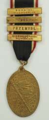 Kriegerverein: Reichskriegerbund Kyffhäuser, Ehrenmedaille des Weltkrieges, mit 4 Gefechtsspangen.