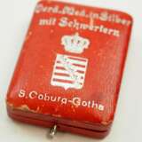 Familie von Werder: Gefreiter Albert von Werder, Sachsen Coburg Gotha: Sachsen Ernestinischer Hausorden, Carl Eduard, Silberne Medaille, mit Schwerter- und Datumsspange 1914, im Etui. - photo 5
