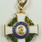 Familie von Werder: Sachsen: Albrechtsorden, 2. Modell (1876-1918), Ritterkreuz 1. Klasse Miniatur. - photo 1