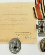 Récompenses. Nachlass des Oberleutnant d.R. und Träger des Deutschen Kreuzes in Gold R.P., Adjutant der Panzerjäger Abteilung 227.
