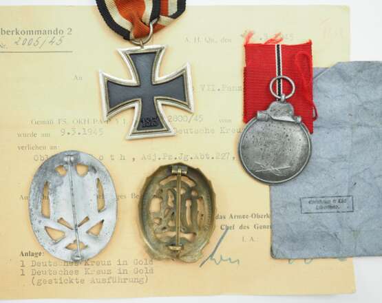 Nachlass des Oberleutnant d.R. und Träger des Deutschen Kreuzes in Gold R.P., Adjutant der Panzerjäger Abteilung 227. - фото 5