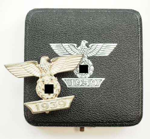 Eisernes Kreuz, 1939, 1. Klasse Wiederholungsspange, 1. Form, im Etui. - фото 1