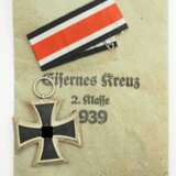 Eisernes Kreuz, 1939, 2. Klasse, in Verleihungstüte - Klein & Quenzer, Idar Oberstein. - фото 1