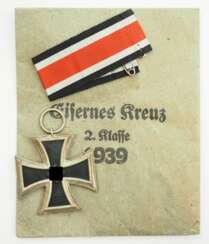 Eisernes Kreuz, 1939, 2. Klasse, in Verleihungstüte - Klein &amp; Quenzer, Idar Oberstein.