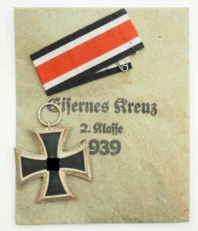 Eisernes Kreuz, 1939, 2. Klasse, in Verleihungstüte - Klein & Quenzer, Idar Oberstein. - фото 1