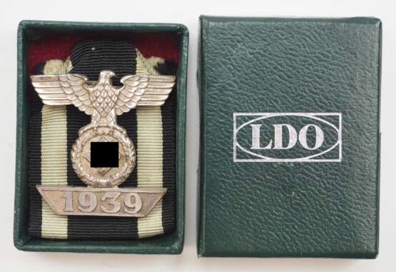 Eisernes Kreuz, 1939, 2. Form, 2. Klasse Wiederholungsspange, im Etui - L/13. - фото 1