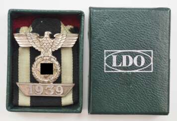 Eisernes Kreuz, 1939, 2. Form, 2. Klasse Wiederholungsspange, im Etui - L/13.